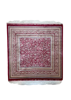 Red and Beige Persian Rug Shah Abbasi Pattern 5 x 5