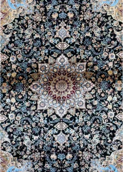 Black and Brown Persian Rug Faraz Pattern 3 x 5 - Image 3
