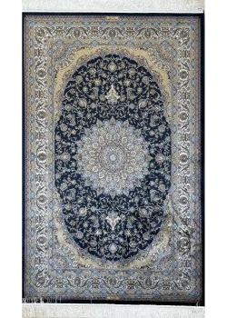 Navy Blue and Blue Persian Rug Heaven Pattern 4 x 6