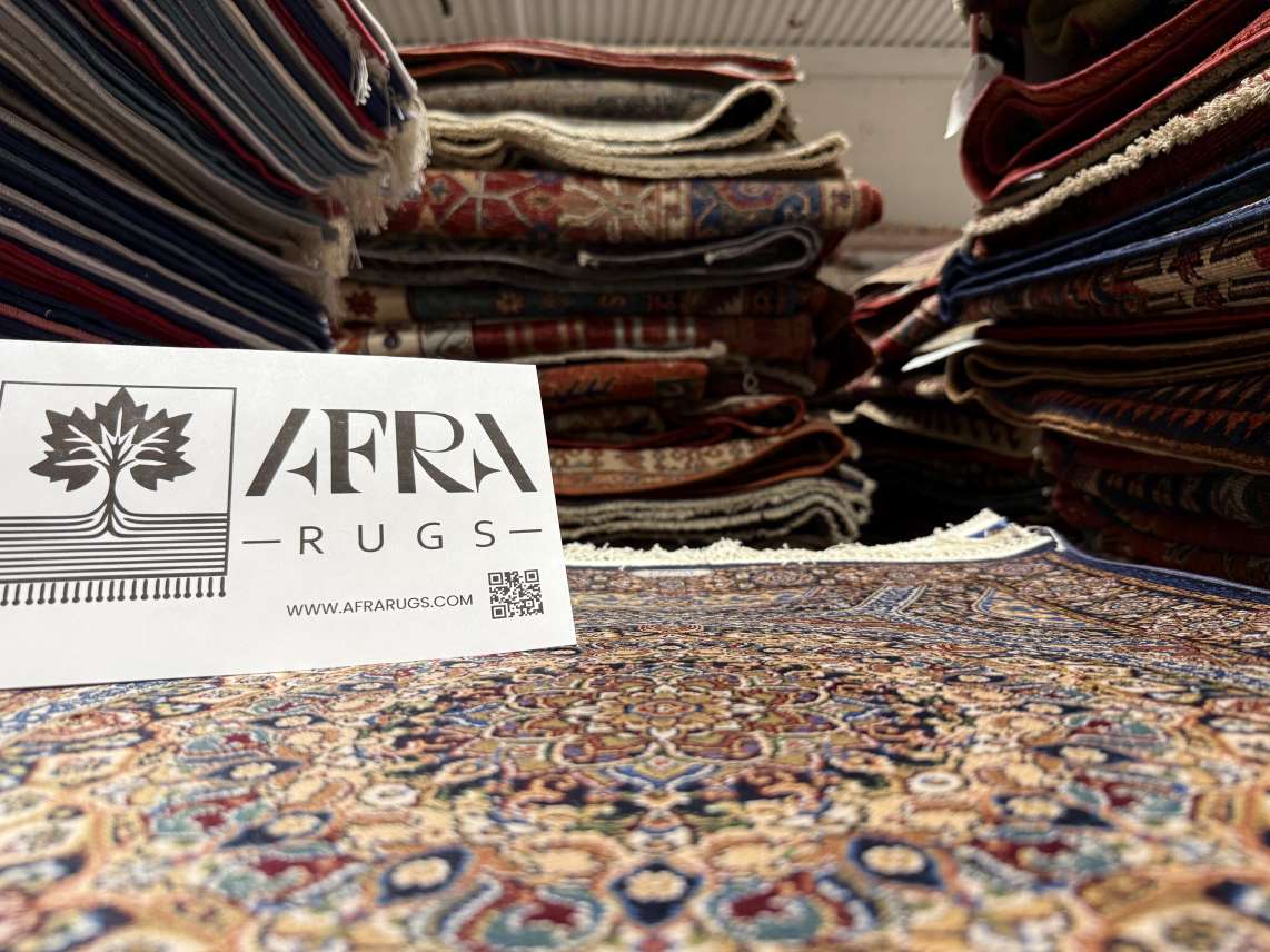 Red persian rugs at afrarugs