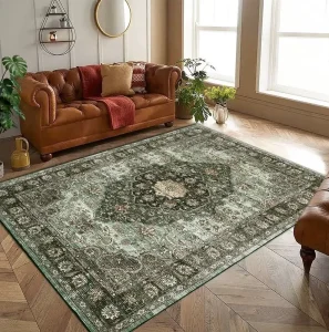 How a Green Persian Rug Elevates Mid-Century Modern Design