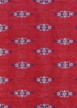 Red and Blue Persian Kilim Qashqai Pattern 3 x 5 - Image 5