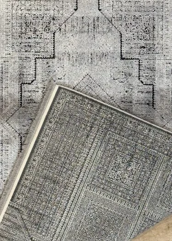 Gray Persian Rug Ash Pattern 4 x 6 - Image 5