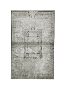 Gray Persian Rug Ash Pattern 4 x 6