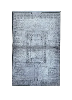 Gray Persian Rug Ash Pattern 4 x 6