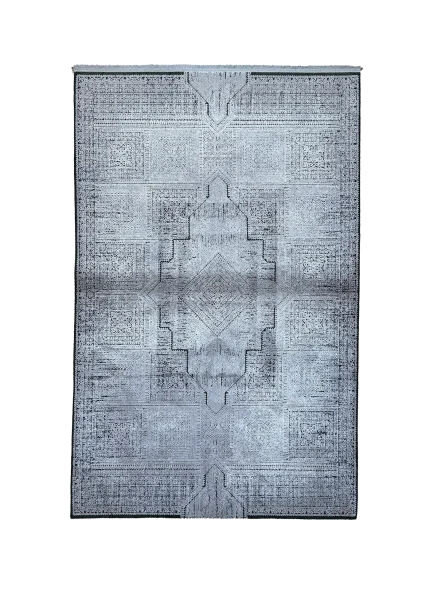 Gray Persian Rug Ash Pattern 4 x 6