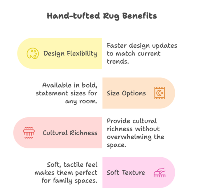 10 Reasons Why Hand-Tufted Rugs Are the Hottest Trend in Home Decor Key benefits that make hand-tufted rugs a top choice for today’s homes.