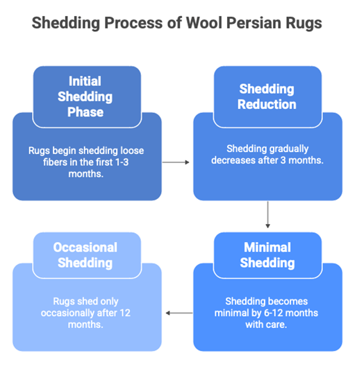 Why Do Persian Style Rugs Made of Wool Shed?