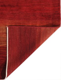 Red Brown and Orange Handmade Gabbeh Wool Persian Rug 5x8, Warm Accent Rug for Home Decor - Image 3